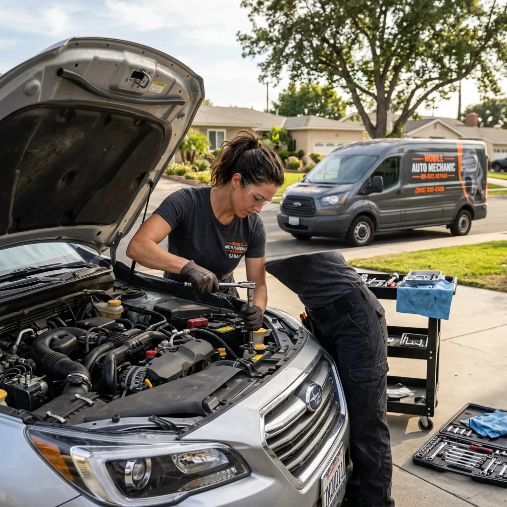Professional mobile mechanic in Covina, CA providing mobile auto repair services.